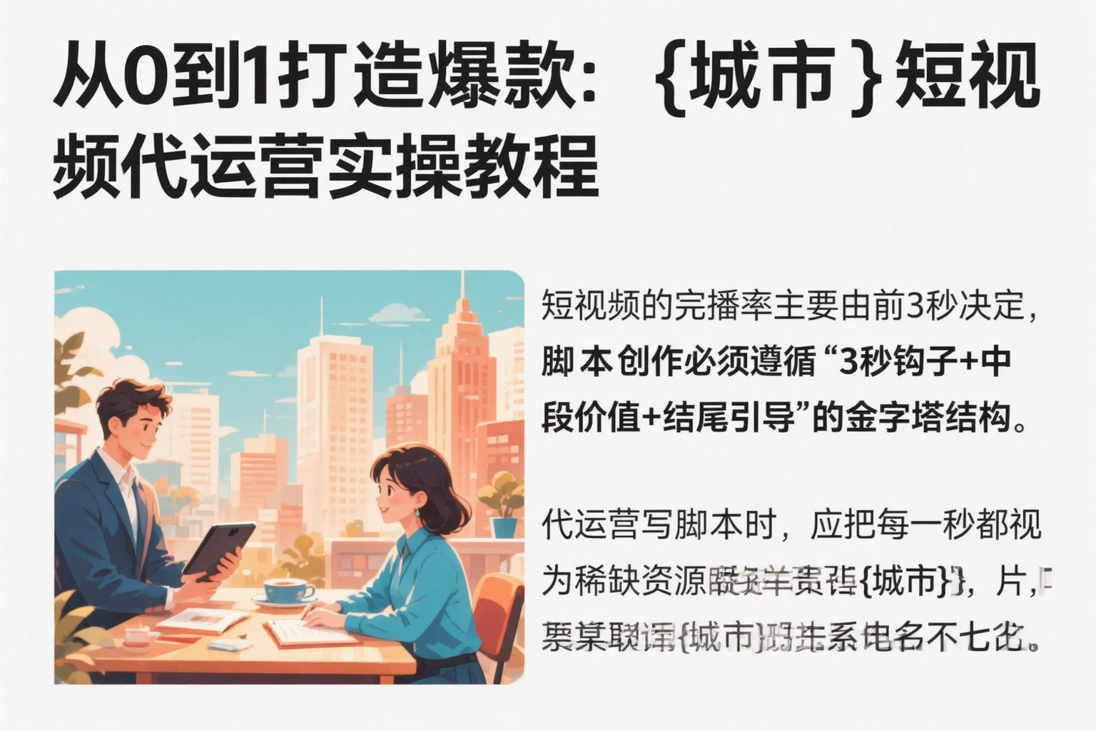 从0到1打造爆款：儋州短视频代运营实操教程