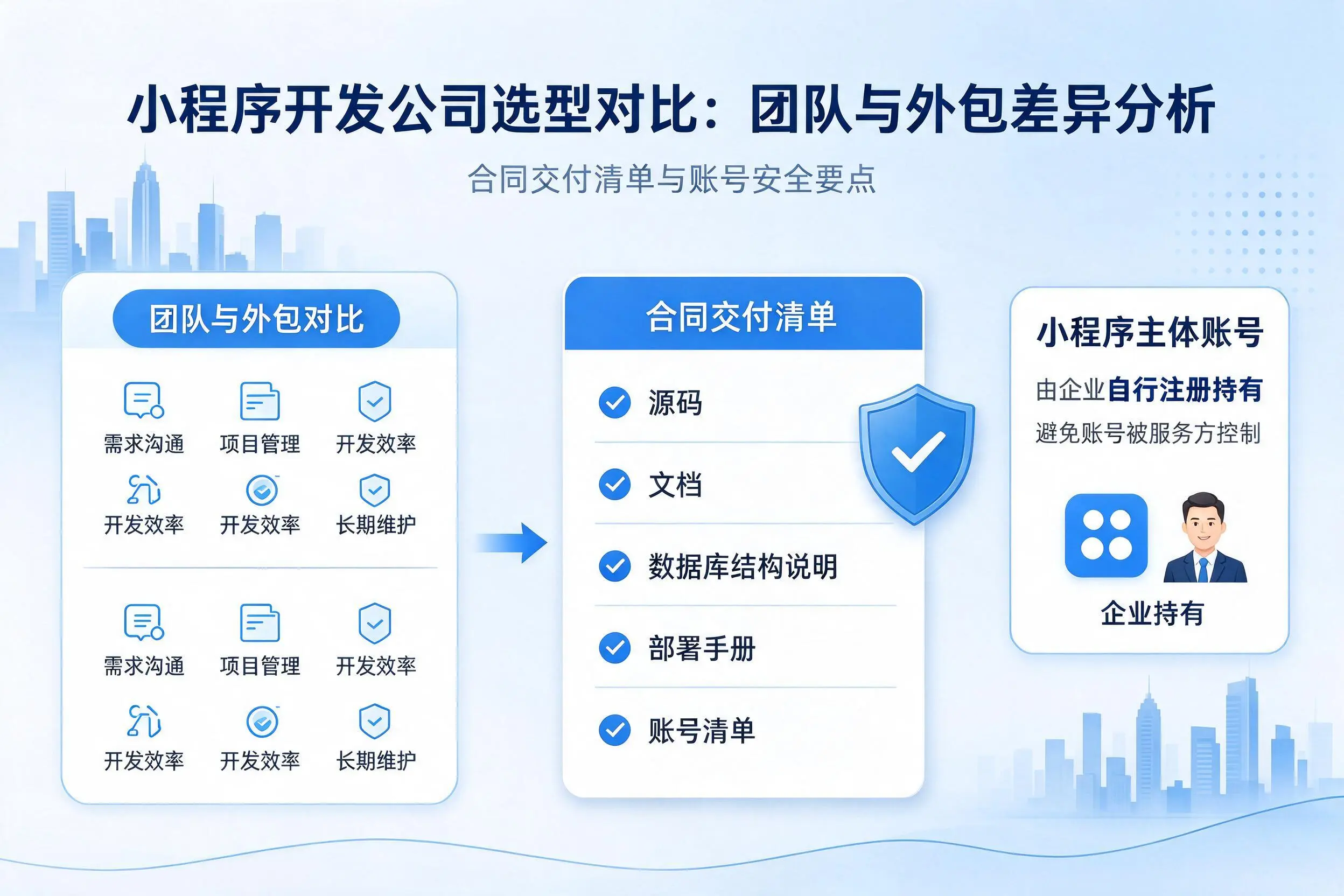 儋州小程序开发公司选型对比：团队与外包差异分析