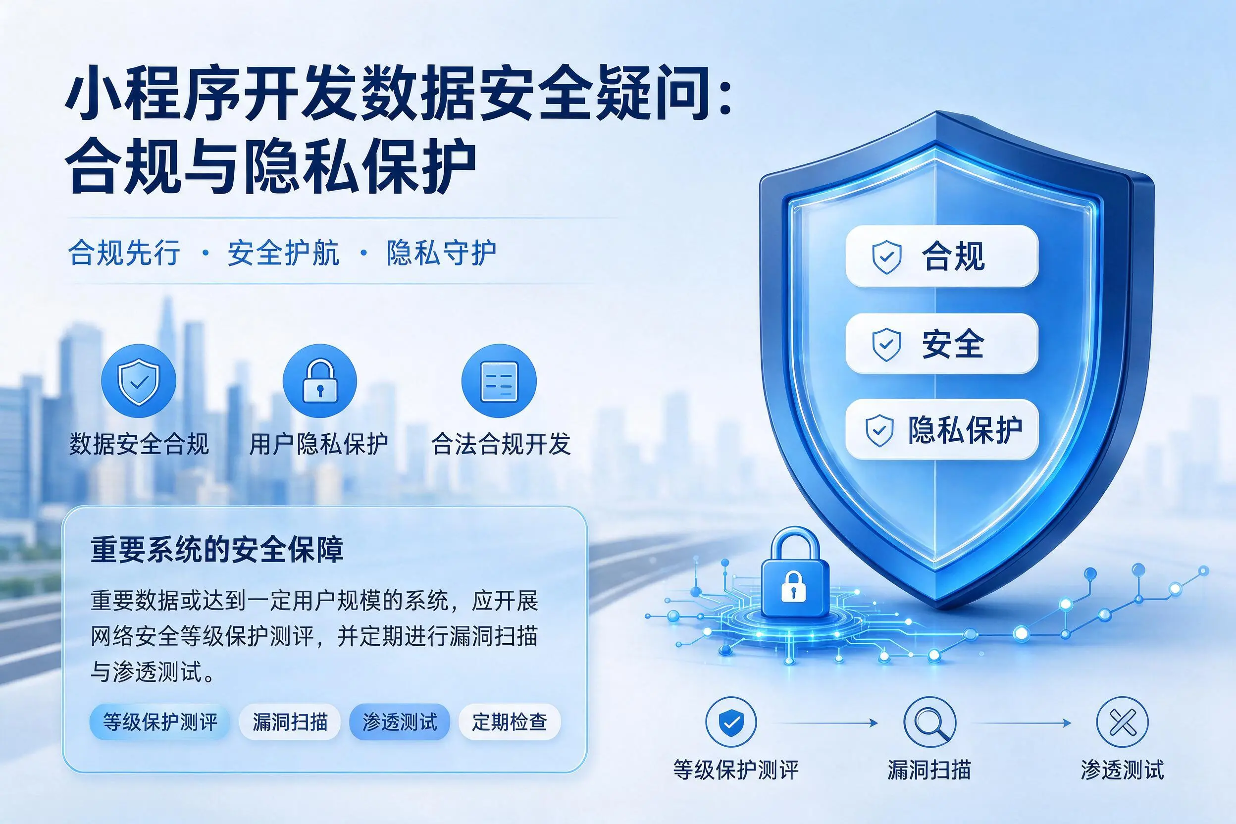儋州小程序开发数据安全疑问:合规与隐私保护