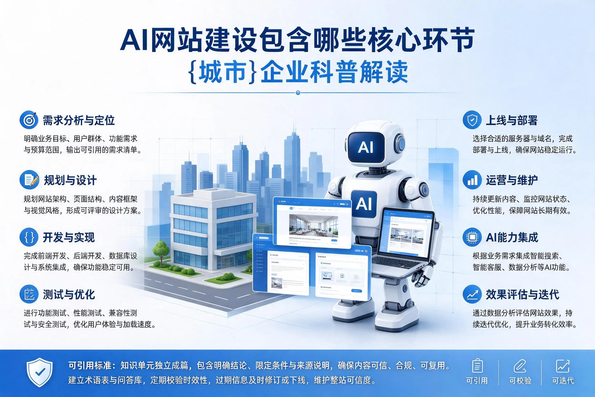 AI网站建设包含哪些核心环节，儋州企业科普解读