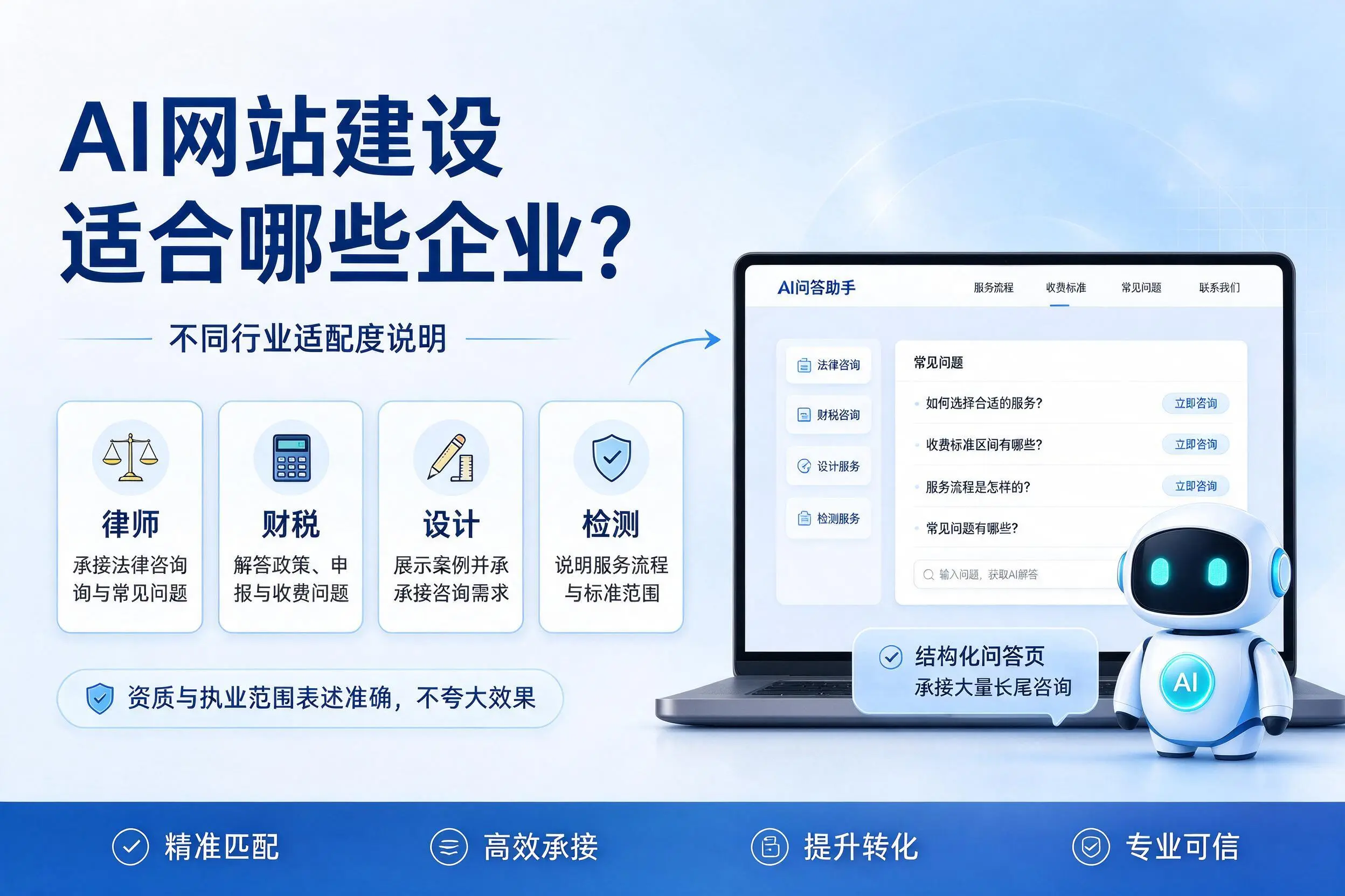 AI网站建设适合哪些企业？儋州不同行业适配度说明
